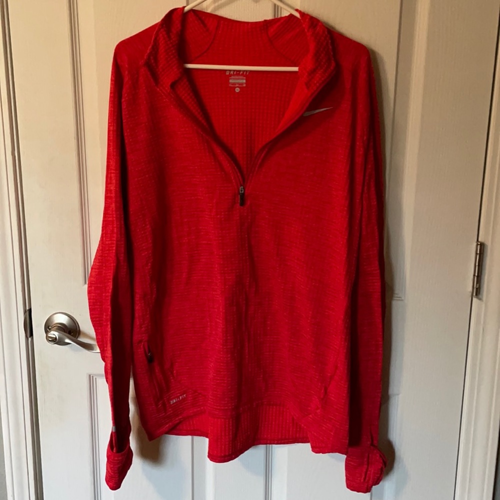 Red Nike dry fit